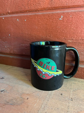 Bike Co 30th Anniversary Planet Logo & Derailleur Coffee Mug